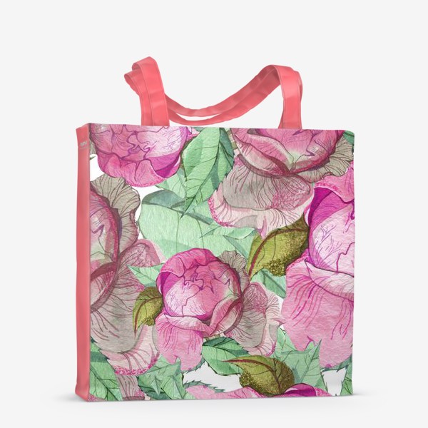 Сумка-шоппер «Пионы розовые»