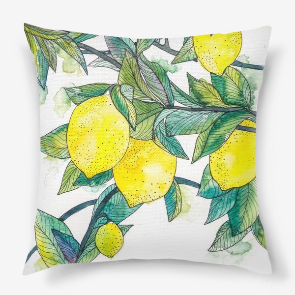 Подушка «Лимончики»