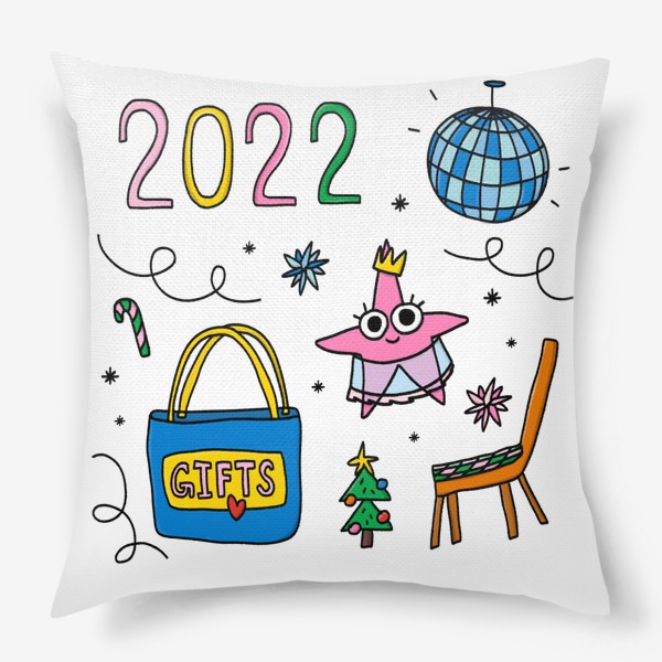 Подушка «вечеринка 2022»