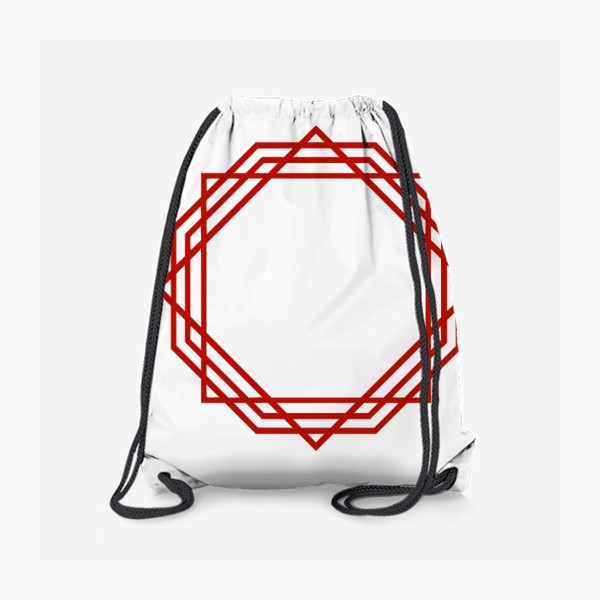 Рюкзак «Красный орнамент»