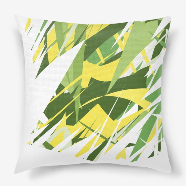 Подушка «Зелёный орнамент»