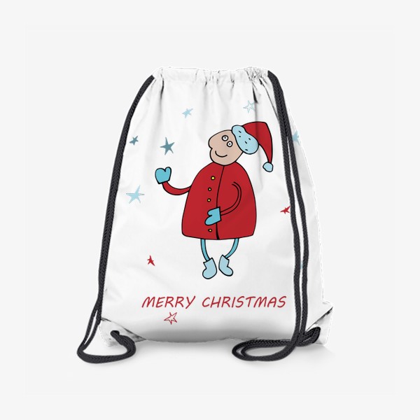 Рюкзак «Дед мороз поздравляет с новым годом»