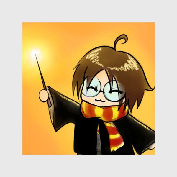 Шторы «Аниме мальчик в костюме волшебника Гарри Поттер»