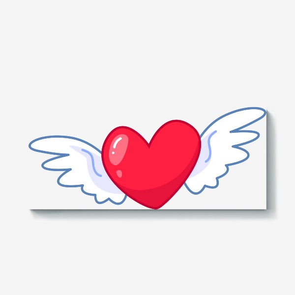 Холст «Сердце с крыльями»