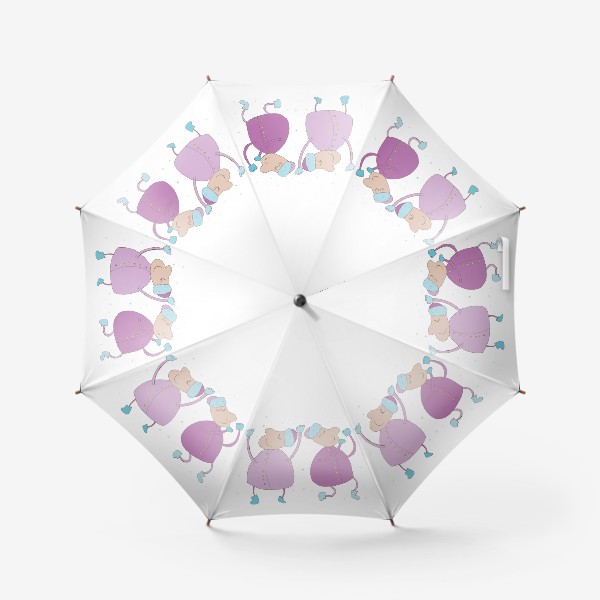 Зонт «Веселые деды морозы»