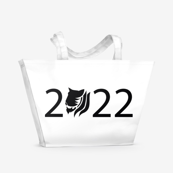 Пляжная сумка «Тигр 2022 год»