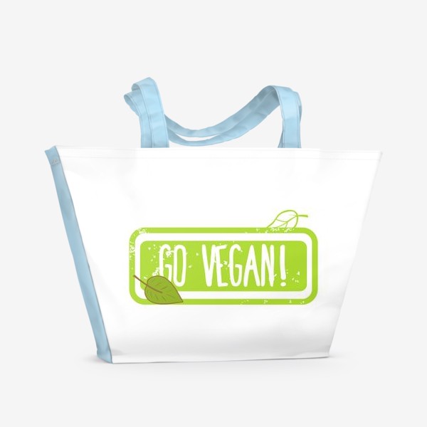 Пляжная сумка &laquo;Go vegan! &raquo;