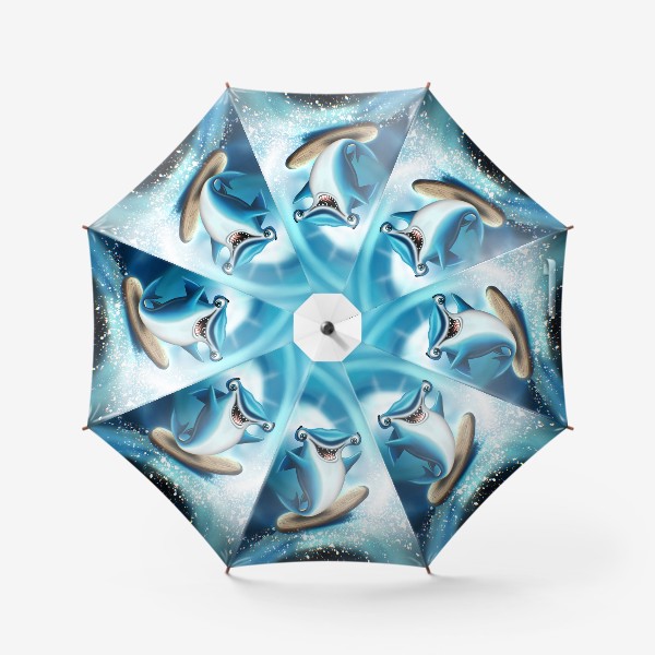 Зонт «Морские обитатели - Акула-молот»