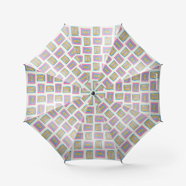 Зонт «Розовые квадраты»