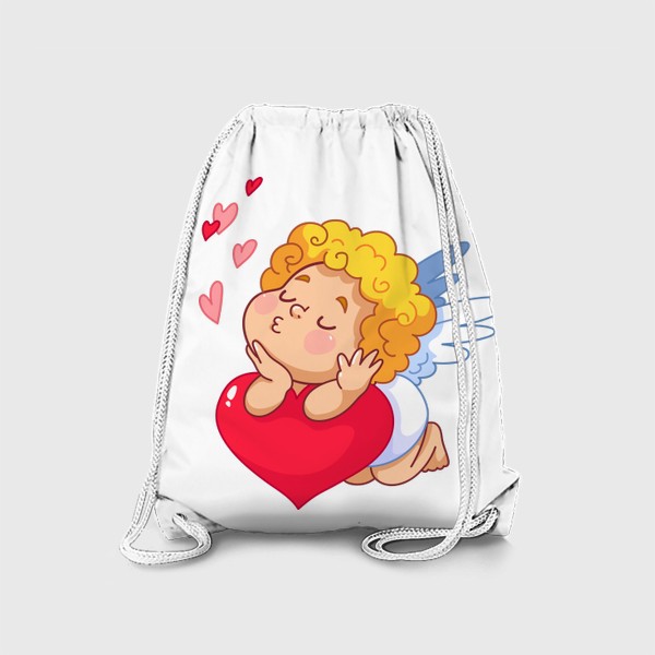 Рюкзак «Милый ангелочек и сердечки»