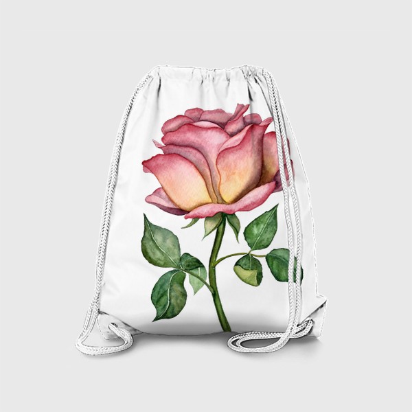 Рюкзак «Акварельная роза.»