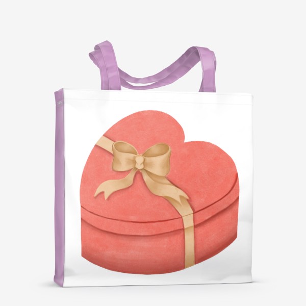 Сумка-шоппер «Коробка в форме сердца. День Святого Валентина.»