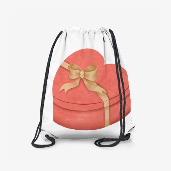 Рюкзак «Коробка в форме сердца. День Святого Валентина.»