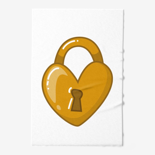 Полотенце «Золотой замок в форме сердца»
