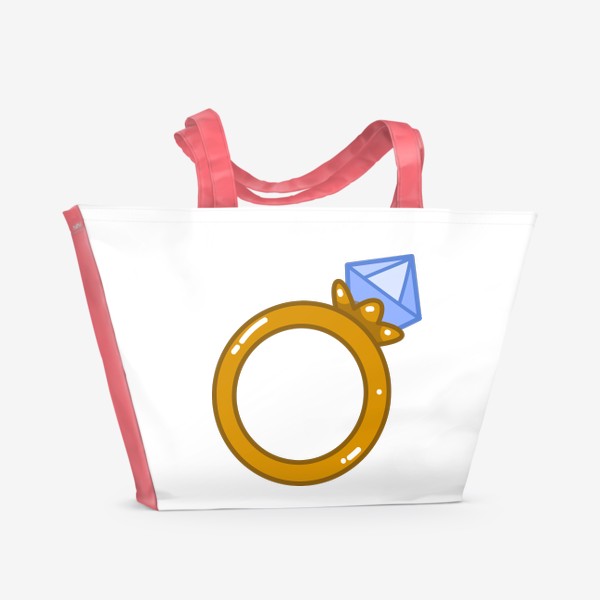 Пляжная сумка «Кольцо с бриллиантом»