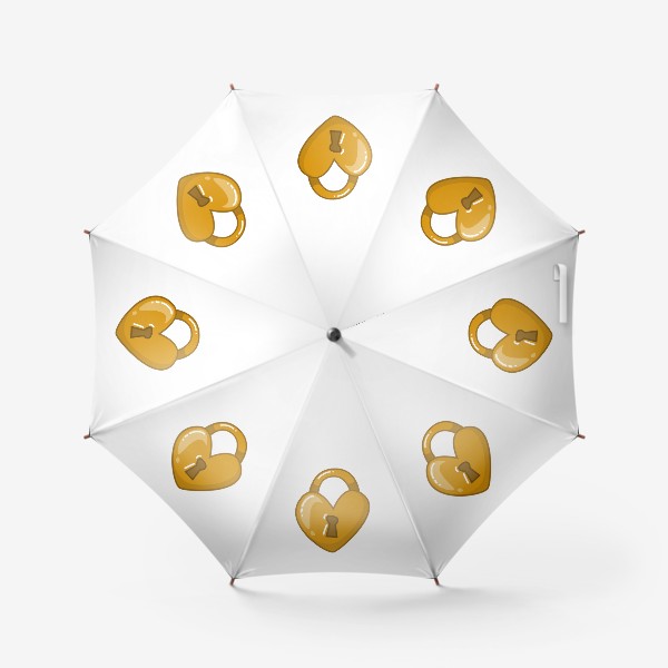 Зонт «Золотой замок в форме сердца»
