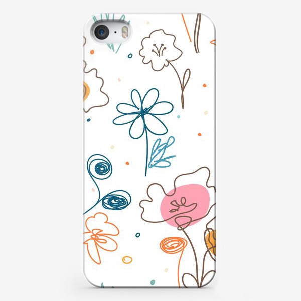 Чехол iPhone « «Абстрактные цветы»»