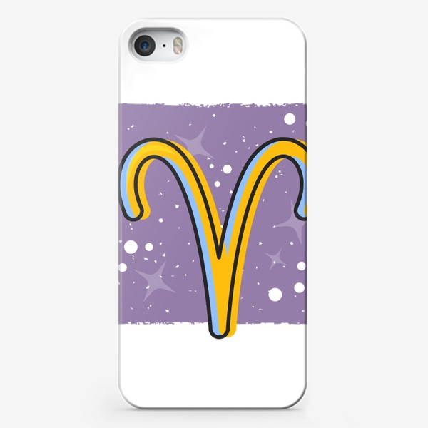 Чехол iPhone «Знаки зодиака - Овен . Символ на звездном небе»
