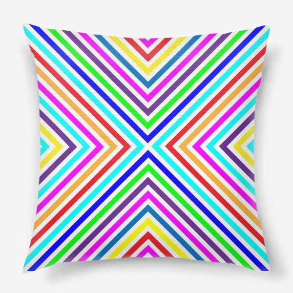 Подушка «Цветные треугольники»