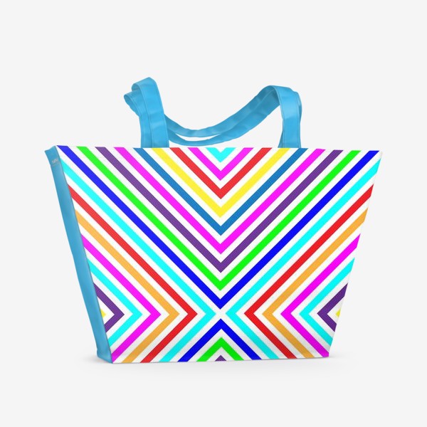 Пляжная сумка «Цветные треугольники»