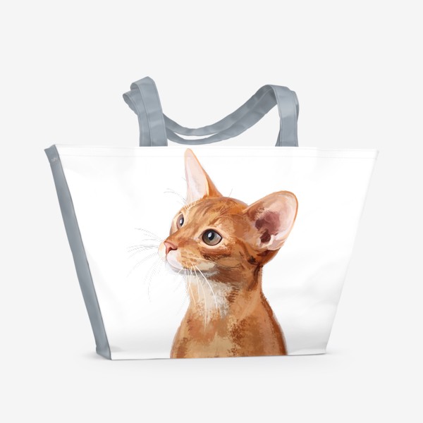 Пляжная сумка «Chocolate Burmese CAT»