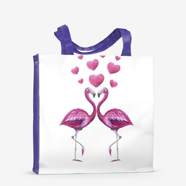Сумка-шоппер «Влюблённые фламинго»