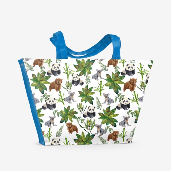 Пляжная сумка «забавные  медведи»