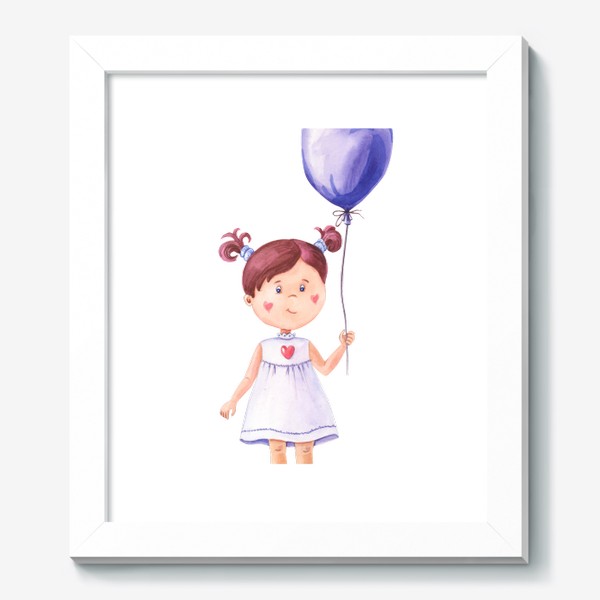 Картина «Девочка с шариком. День влюбленных»