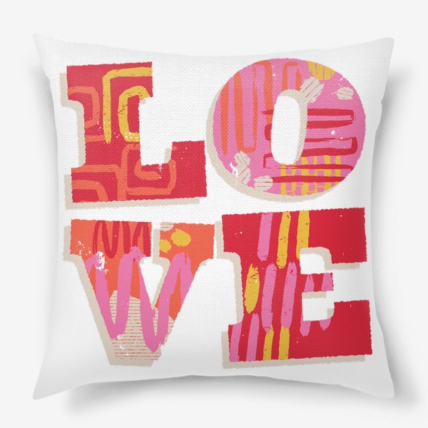 Подушка «Love абстракция про Любовь»