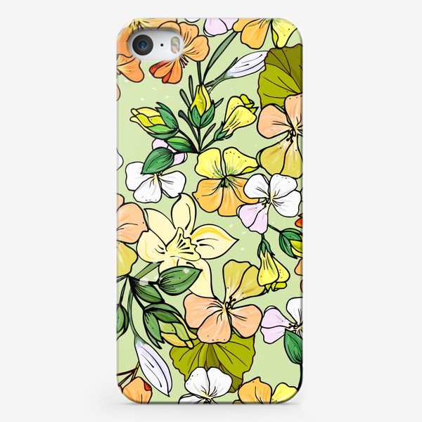 Чехол iPhone «герань цветы»