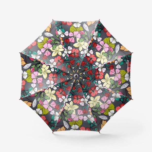Зонт «цветочный узор герань»
