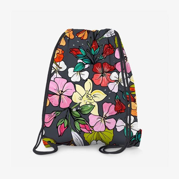 Рюкзак «цветочный узор герань»