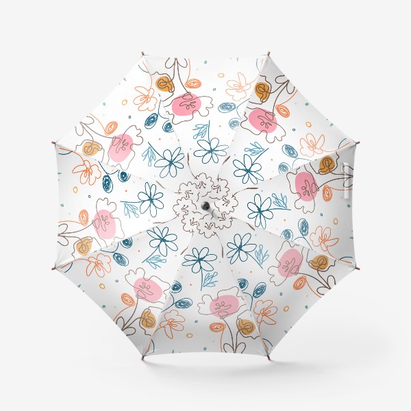 Зонт « «Абстрактные цветы»»