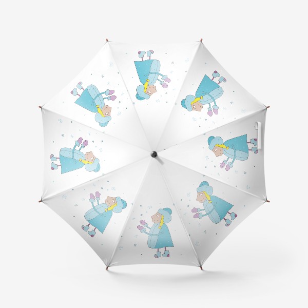Зонт «Снегурочка ловит снежинки»