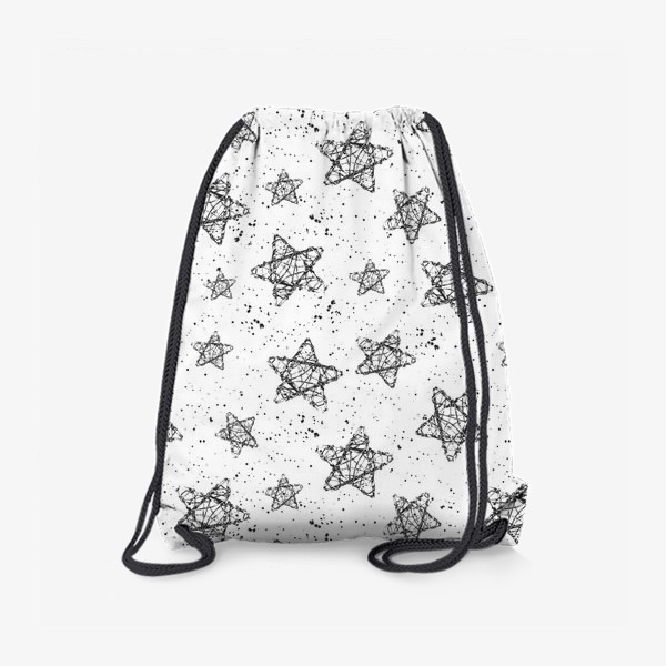 Рюкзак «Звезды с переплетениями и брызги»