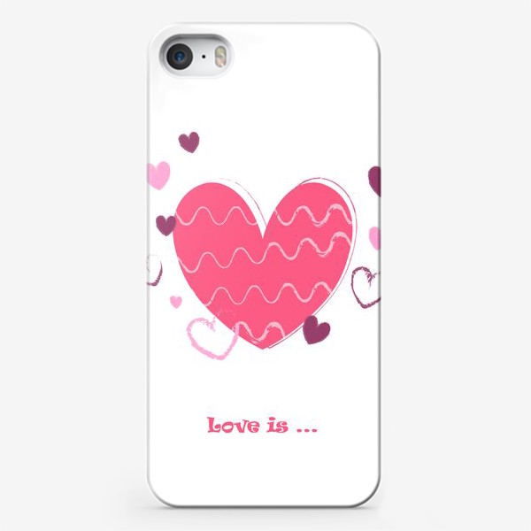 Чехол iPhone «Love is...»