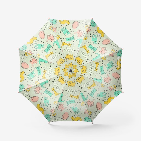Зонт «Разноцветные милые пёсики»