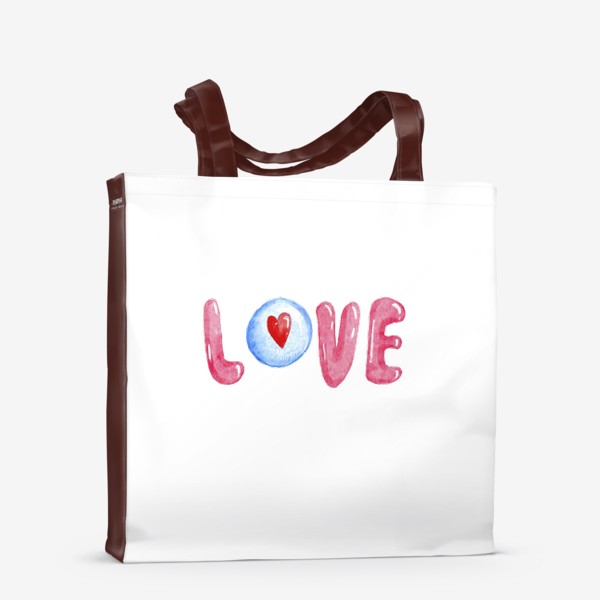 Сумка-шоппер «Love. Любовь,леденцы. 14 февраля. День Св.Валентина»