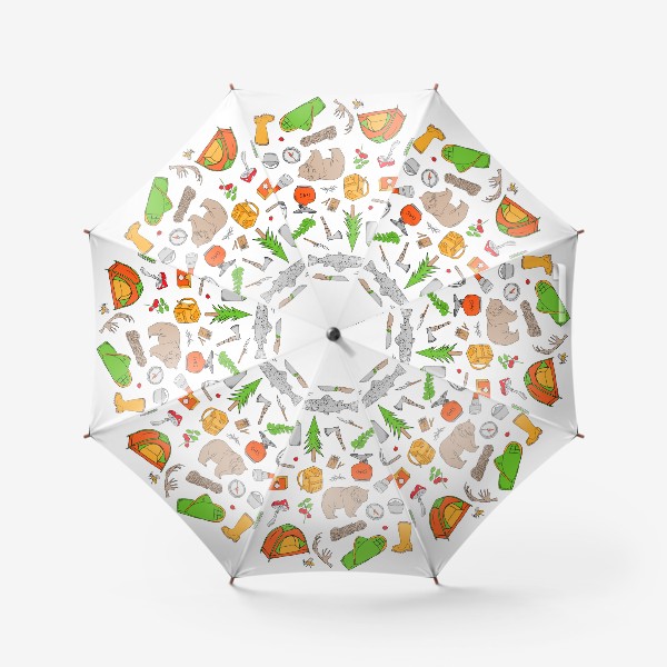 Зонт «походная жизнь в круге»