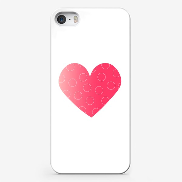 Чехол iPhone «Сердце с кругами»