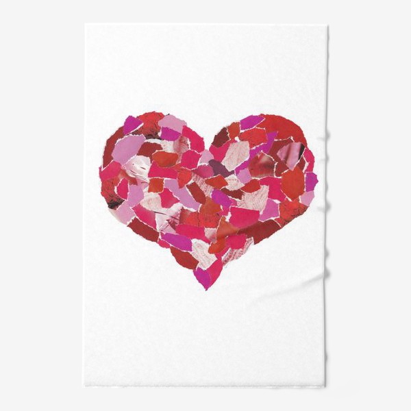 Полотенце «Сердце. Любовь. День святого Валентина. 14 февраля»