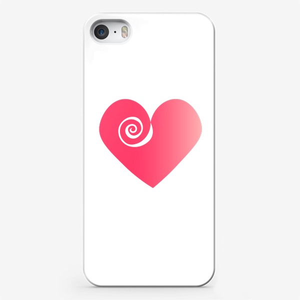 Чехол iPhone «Сердце с розой»