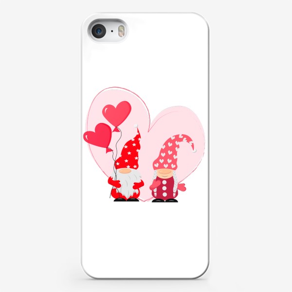 Чехол iPhone «Влюбленные гномы»