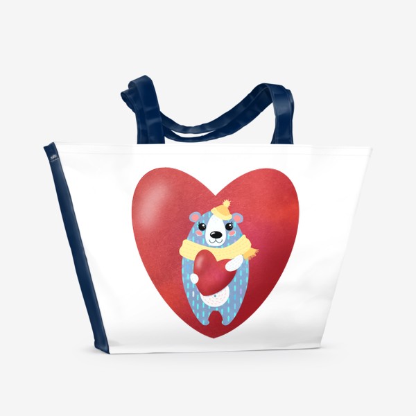 Пляжная сумка «Моё сердце - тебе»