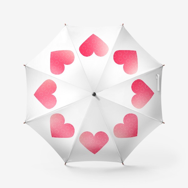 Зонт «Сердце с кругами»