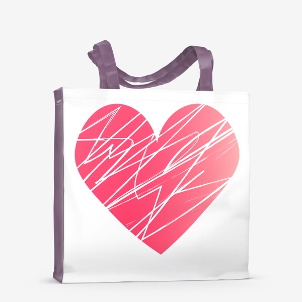 Сумка-шоппер «Розовое сердце»