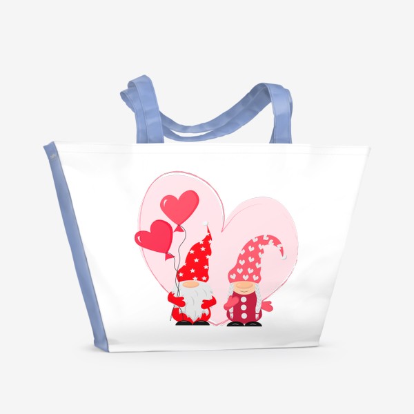 Пляжная сумка «Влюбленные гномы»