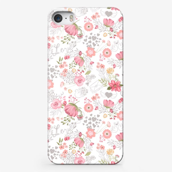 Чехол iPhone « Цветочный принт»