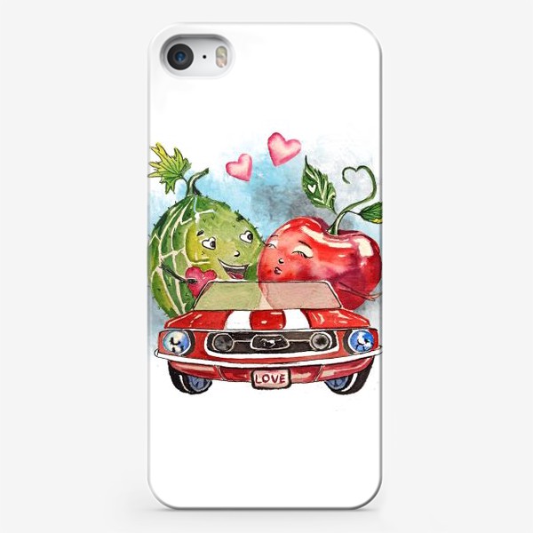 Чехол iPhone «любовь овощи love is веселый принт»