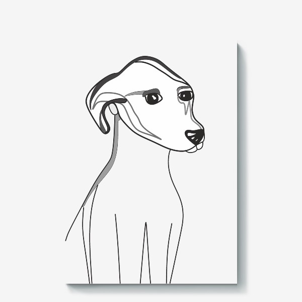 Холст «Портрет собаки»
